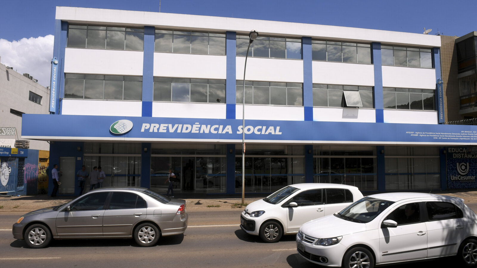 Fachada de agência da Previdência Social, em Brasília